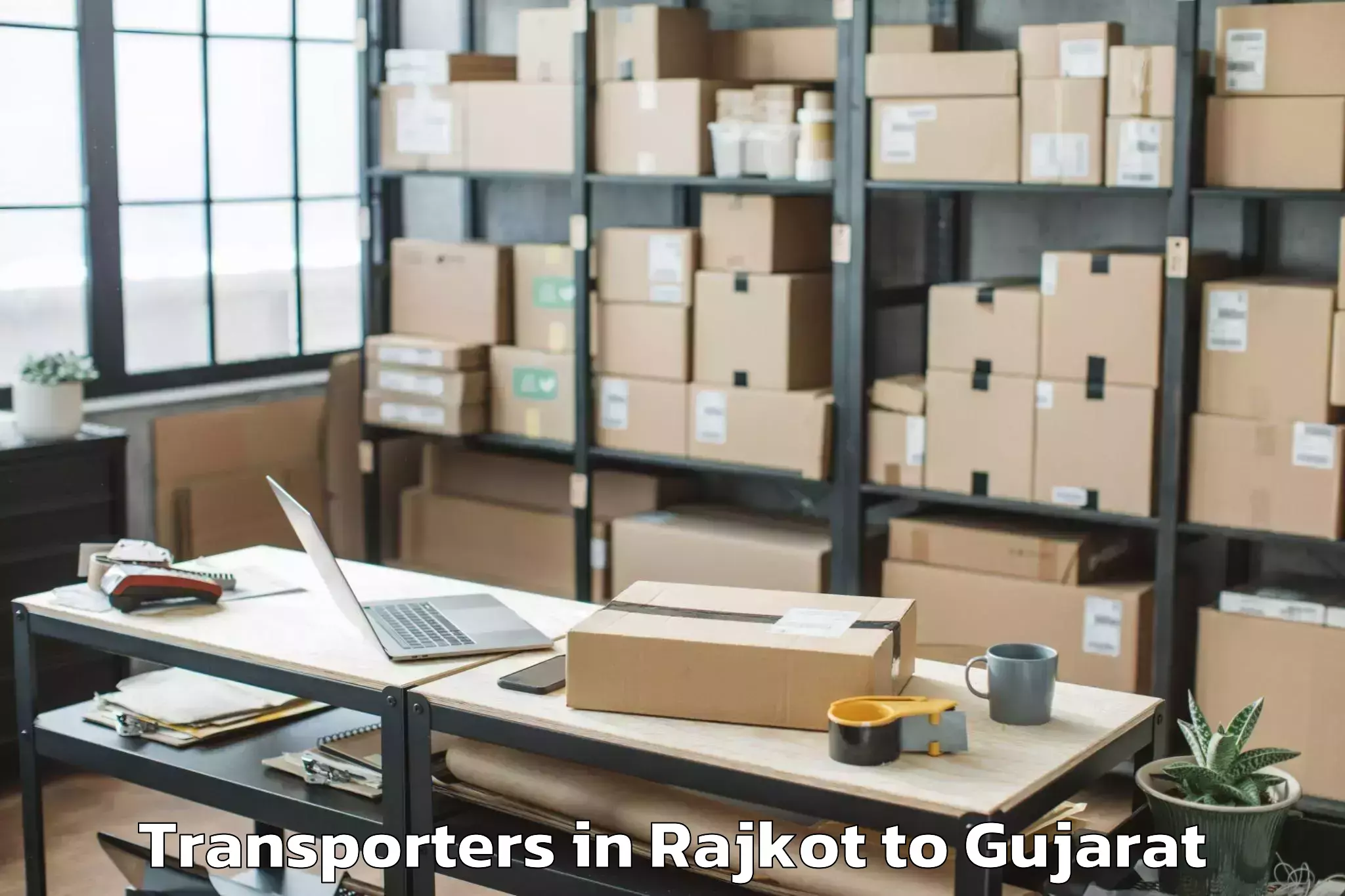 Book Rajkot to Tilakvada Transporters Online